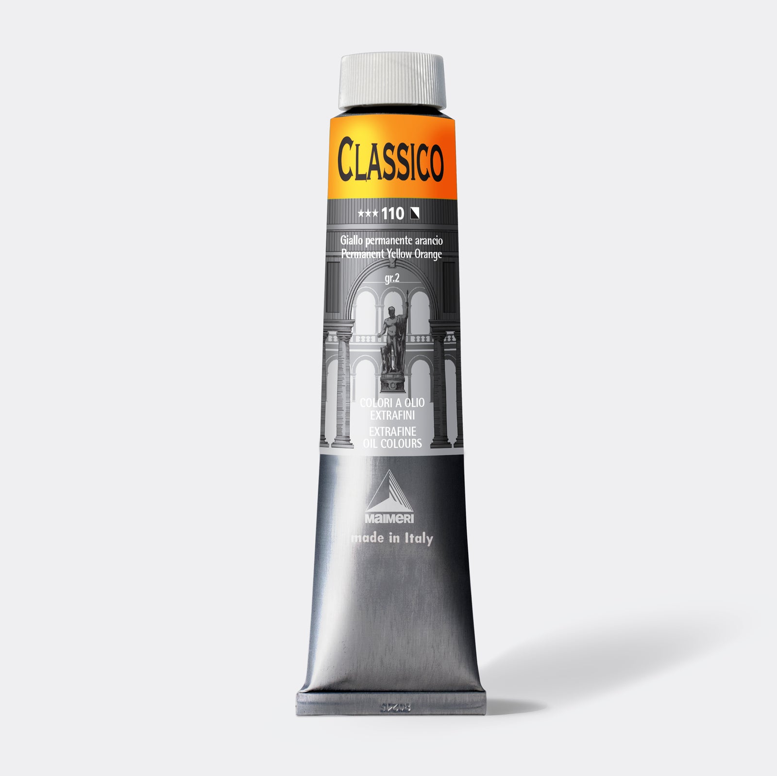 Farba olejna Maimeri Classico 200 ml – Permanent Yellow pomarańczowy