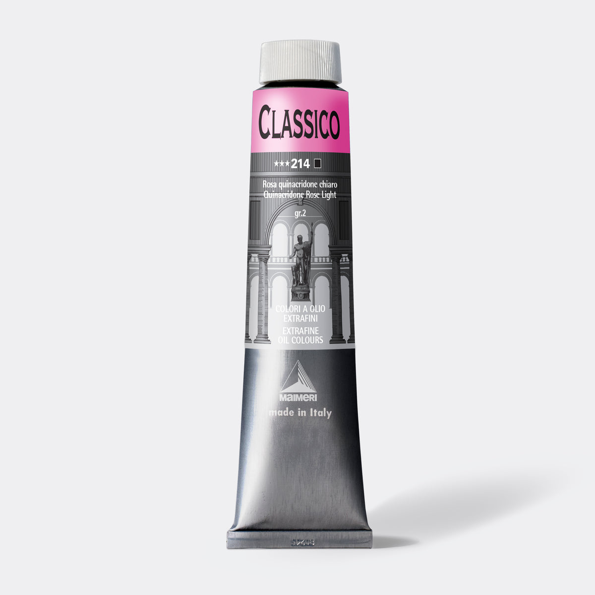 Farba olejna Maimeri Classico 200 ml – Quinacridone Rose jasny
