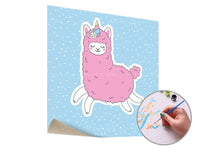 Malowanie według liczb PINK LAMA SINGLE CUT – bez ramy