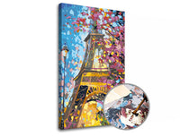 Malowanie po numerach PREMIUM GOLD – Eiffel Tower | Artmie