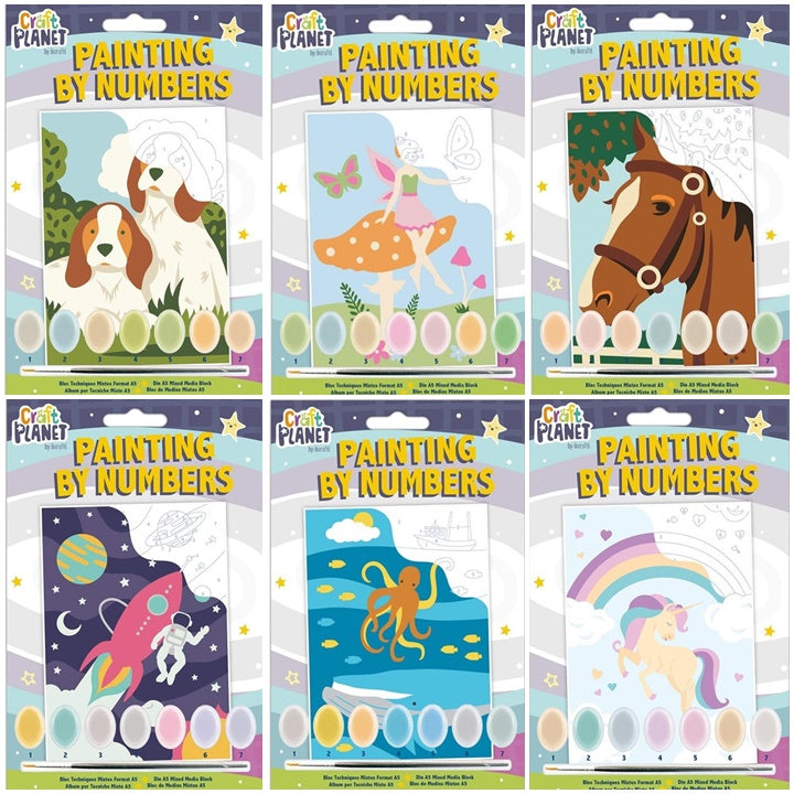 Malowanie po numerach dla dzieci Craft Planet | różne obrazki | Artmie