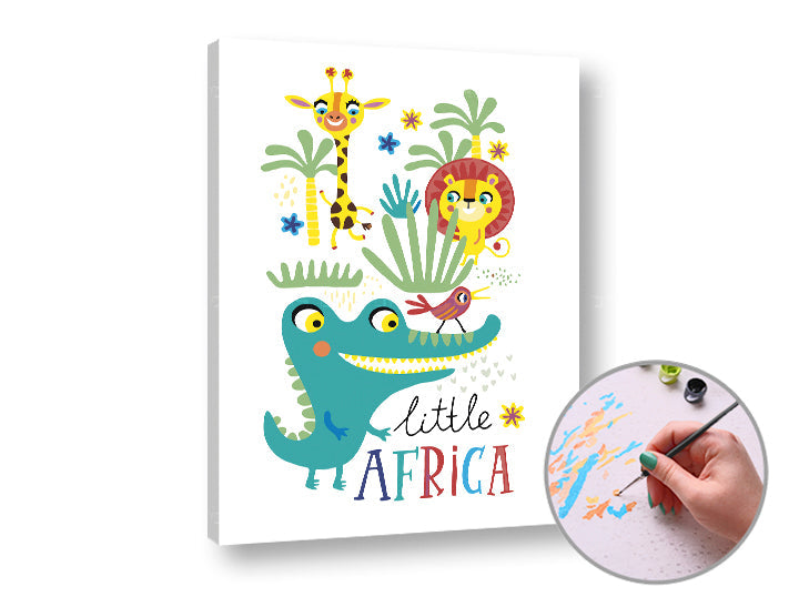 Malowanie po numerach LITTLE AFRICA | niski poziom trudności | Artmie