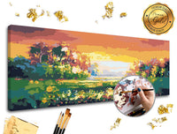 Malowanie po numerach PREMIUM GOLD | Kolorowy krajobraz | Artmie