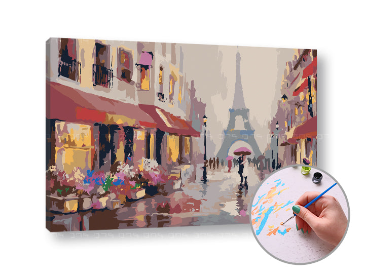 Malowanie po numerach PREZENT W PARYŻU | niski poziom trudności | Artmie
