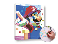 Malowanie po numerach SUPER MARIO | niski poziom trudności | Artmie