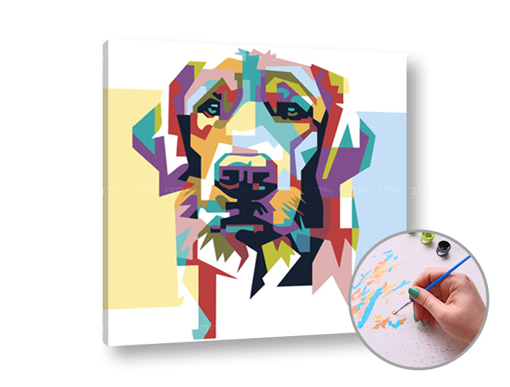 Malowanie według liczb DOG LOVELY | niski poziom trudności | Artmie