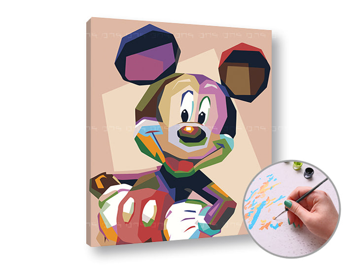 Malowanie według liczb MICKEY MOUSE | niski poziom trudności | Artmie