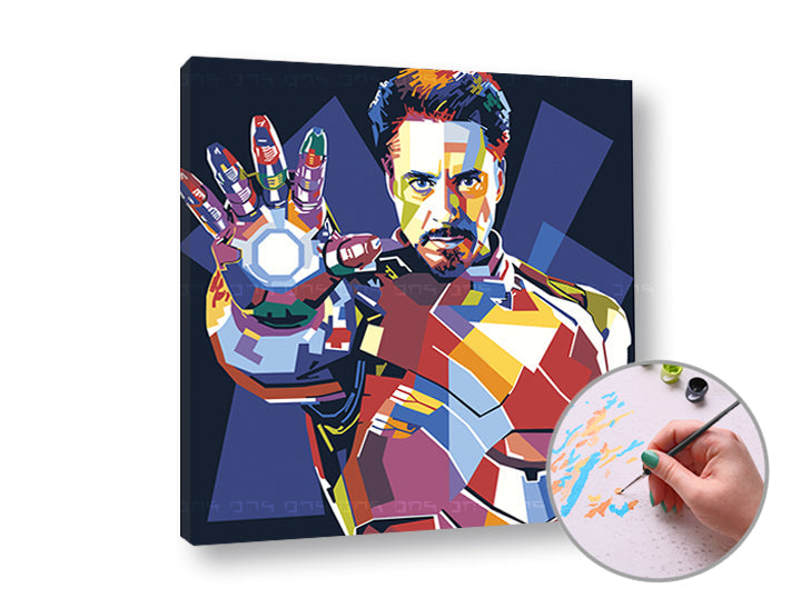 Malowanie według numerów IRONMAN | niski stopień trudności | Artmie