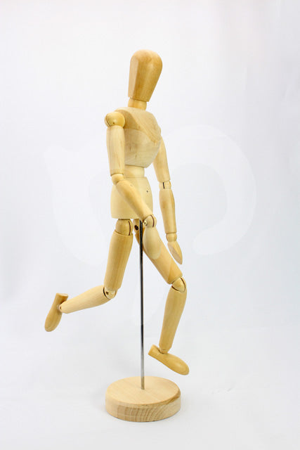 Manekin drewniany, model ludzkiego ciała do szkicu / wys. 30cm | Artmie