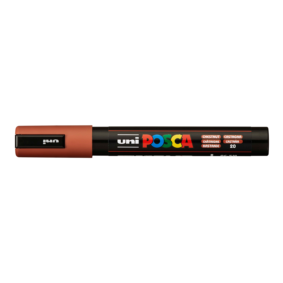 Marker akrylowy Posca PC-5M, 1,8 – 2,5 mm, kasztanowy (20)