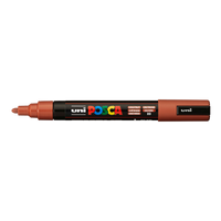 Marker akrylowy Posca PC-5M, 1,8 – 2,5 mm, kasztanowy (20)