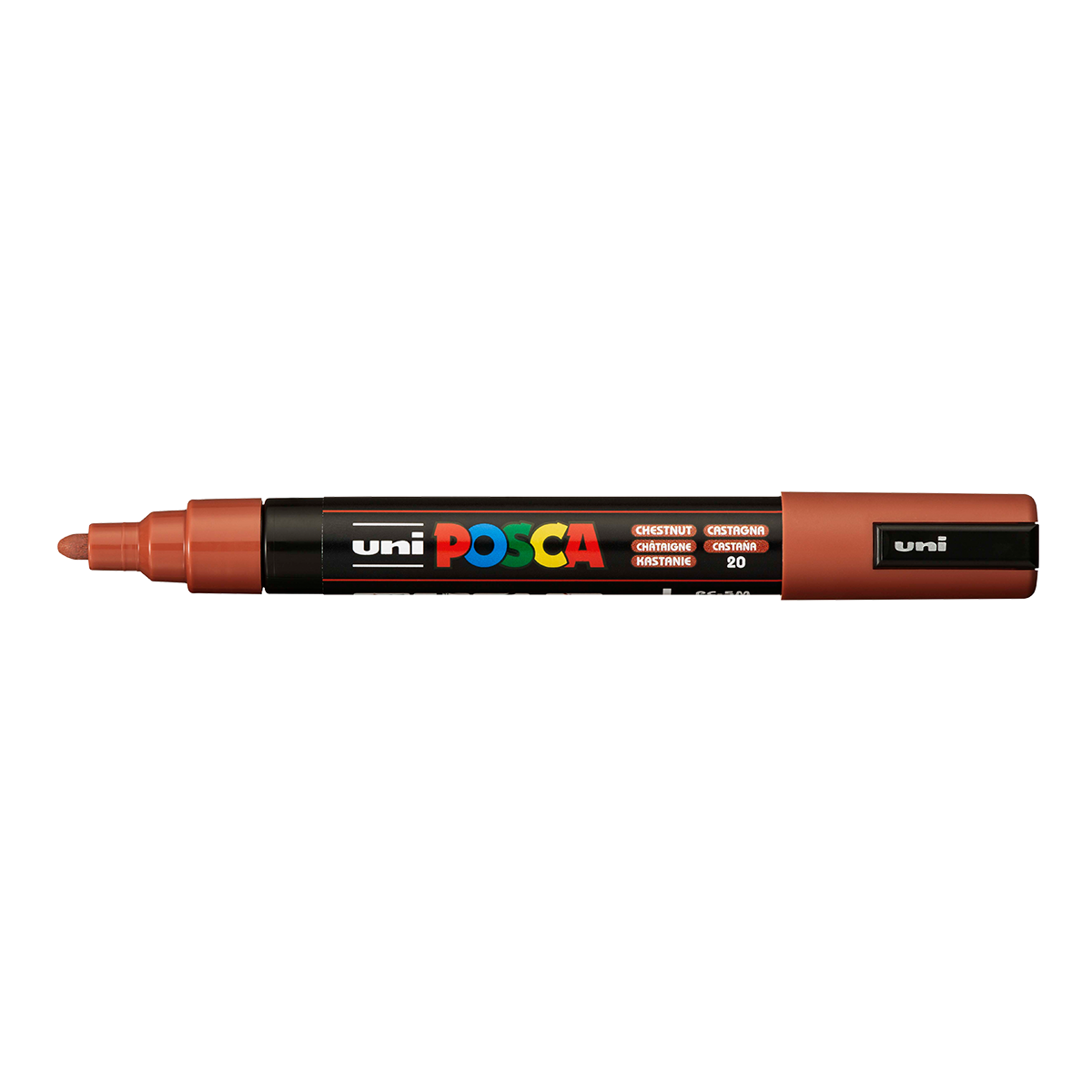 Marker akrylowy Posca PC-5M, 1,8 – 2,5 mm, kasztanowy (20)