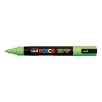 Marker akrylowy Posca PC-5M, 1,8 – 2,5 mm, zielone jabłuszko (72)
