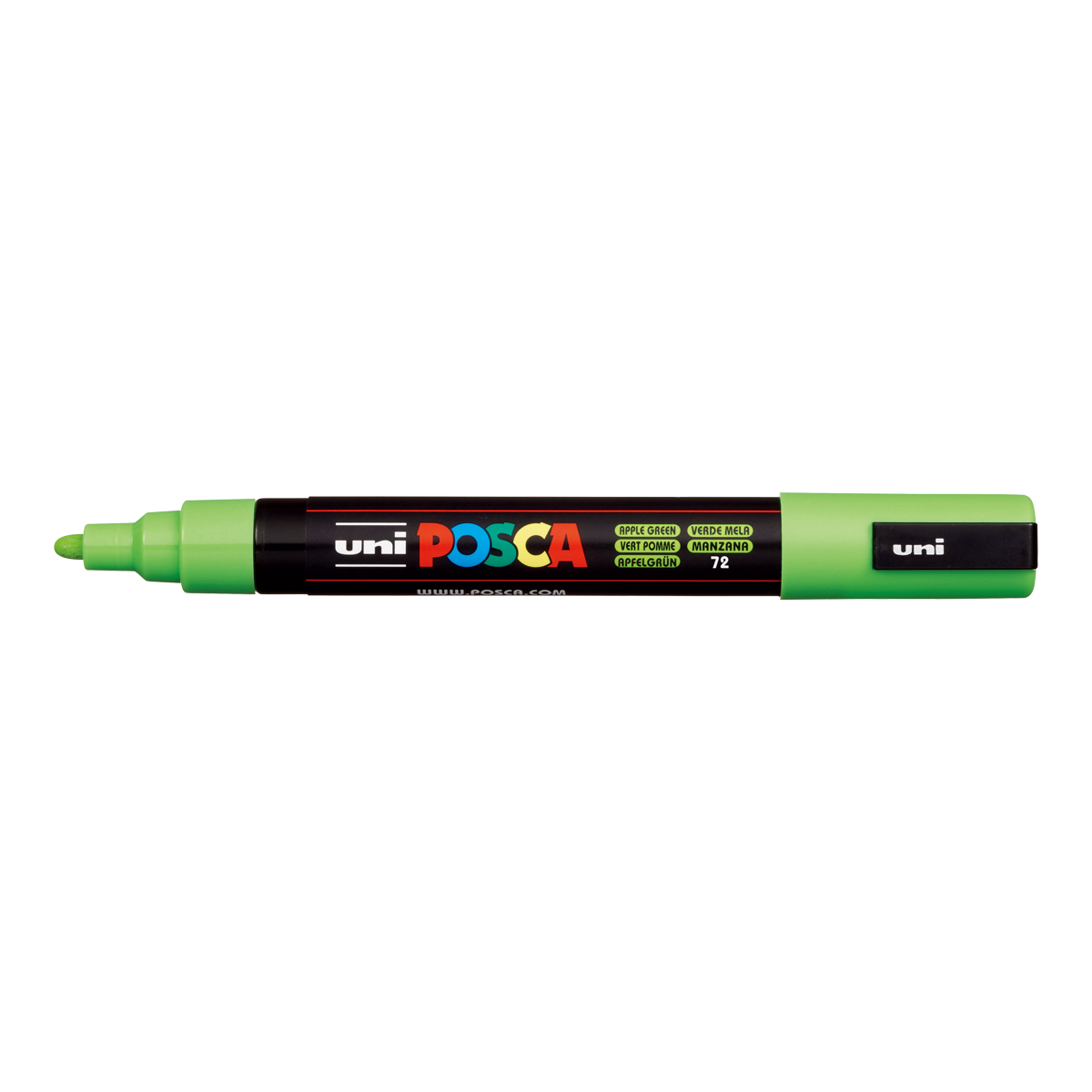 Marker akrylowy Posca PC-5M, 1,8 – 2,5 mm, zielone jabłuszko (72)