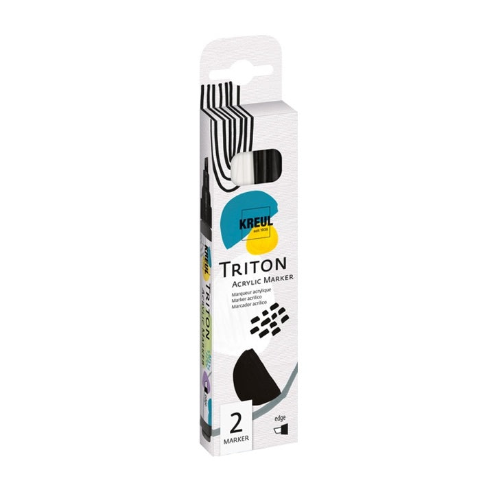 Markery akrylowe Solo Goya TRITON  black / white - zestaw 2 szt. | Artmie