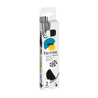 Markery akrylowe Solo Goya TRITON  black / white - zestaw 2 szt. | Artmie