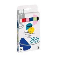 Markery akrylowe Solo Goya TRITON / zestaw medium 6 szt. | Artmie