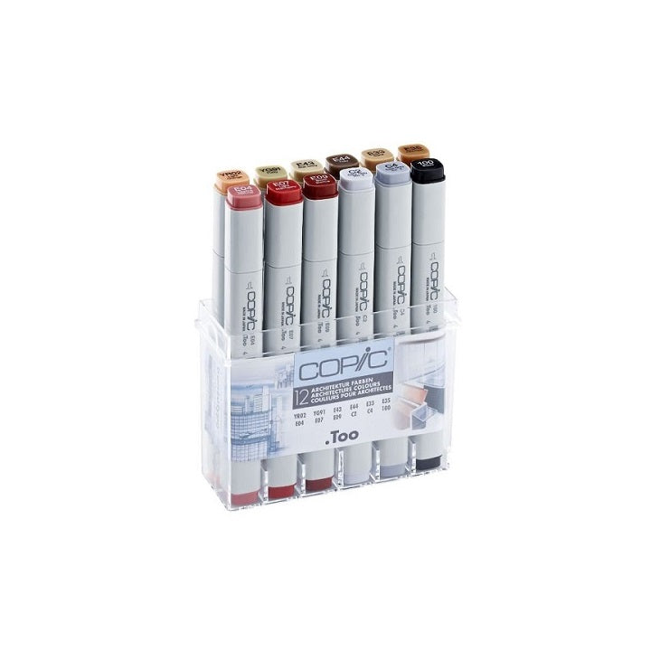 Markery COPIC Architecture Colours / 12 szt | Artmie