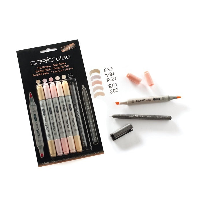 Markery COPIC Ciao Skin Tones / 6szt | Artmie