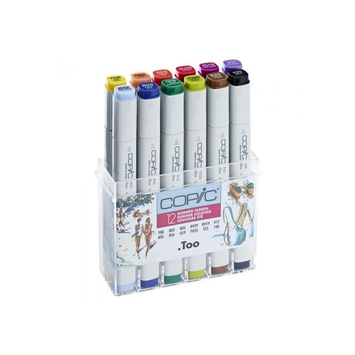 Markery COPIC Classic Summer Colours / 12 szt | Artmie