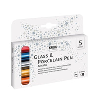 Markery do szkła i ceramiki PORCELAIN PEN -  metaliczne kolory | Artmie