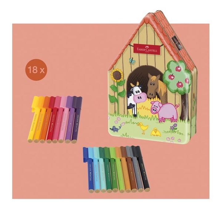 Markery łączące Faber-Castell z motywem farmy | Artmie