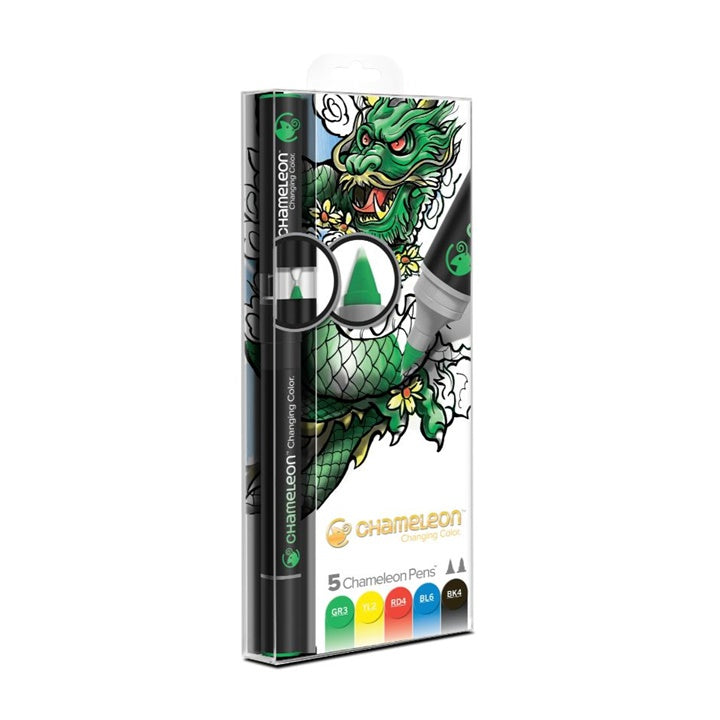 Markery tonalne Chameleon  Primary Colors 5 szt. | Artmie