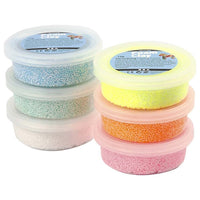 Masa modelująca Foam Clay  pastel glitter 6 x 14g | Artmie