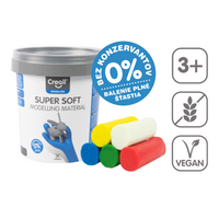Masa plastyczna Creall Super soft 5 × 90 g w kubeczku, mix kolorów