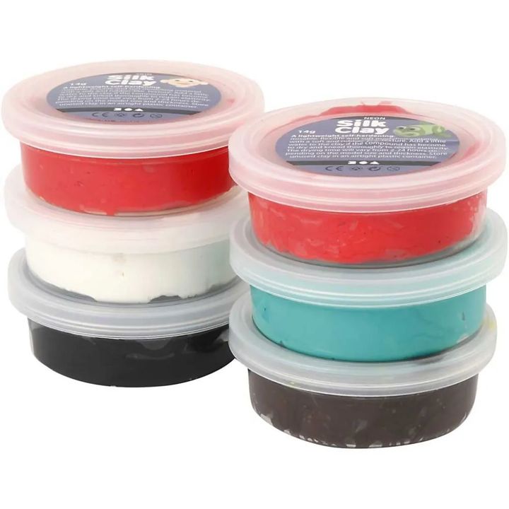 Masa plastyczna Silk Clay Święta 6 x 14 g | Artmie