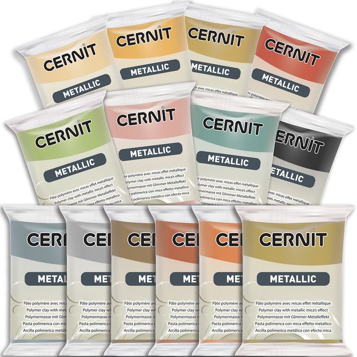 Masa polimerowa CERNIT Metallic 56 g | różne odcienie | Artmie
