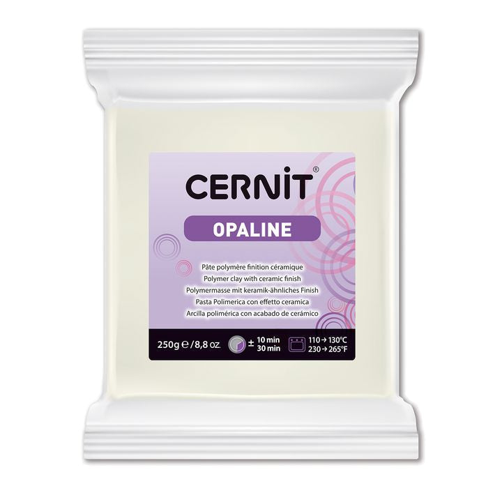 Masa polimerowa CERNIT Opaline 250 g | różne odcienie - biel
