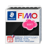 Masa polimerowa FIMO Soft 57 g | różne odcienie - Czarna