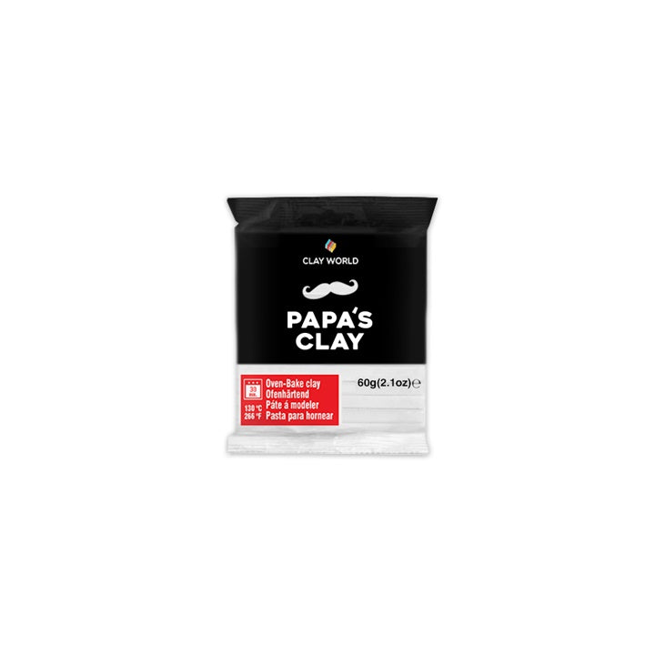 Masa polimerowa Papa’s clay 60 g | różne odcienie - biel