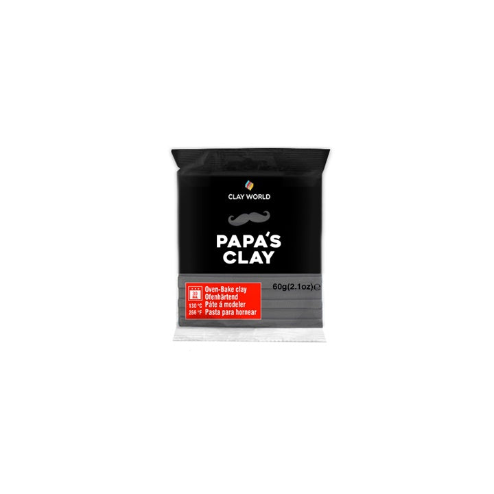Masa polimerowa Papa’s clay 60 g | różne odcienie - Szary