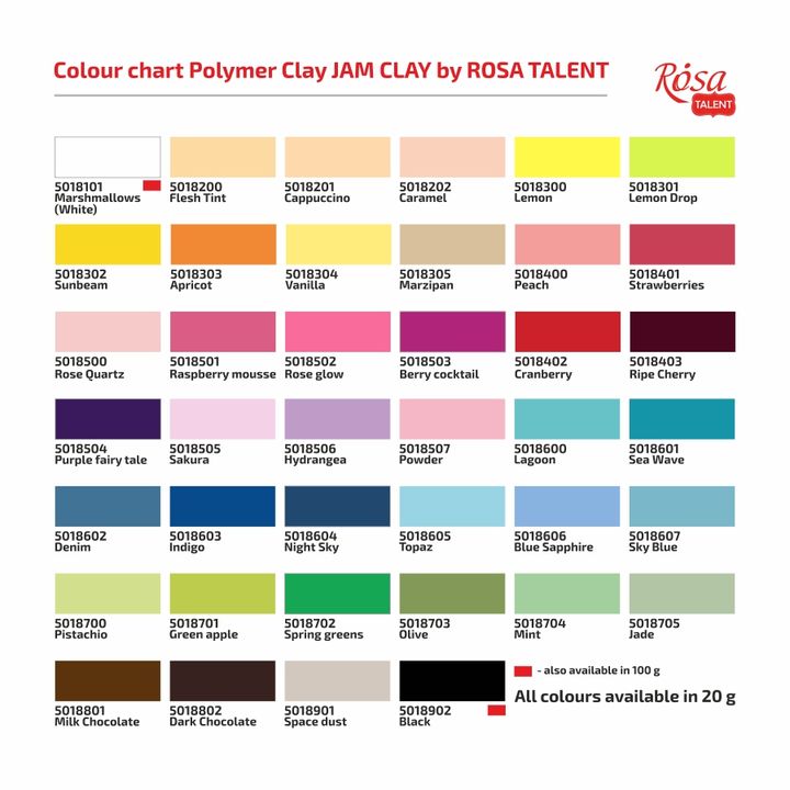 Masa polimerowa Rosa Talent 20 g | różne kolory | Artmie