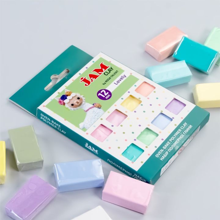 Masa polimerowa Rosa Talent - zestaw Lovely 12 x 20 g | Artmie