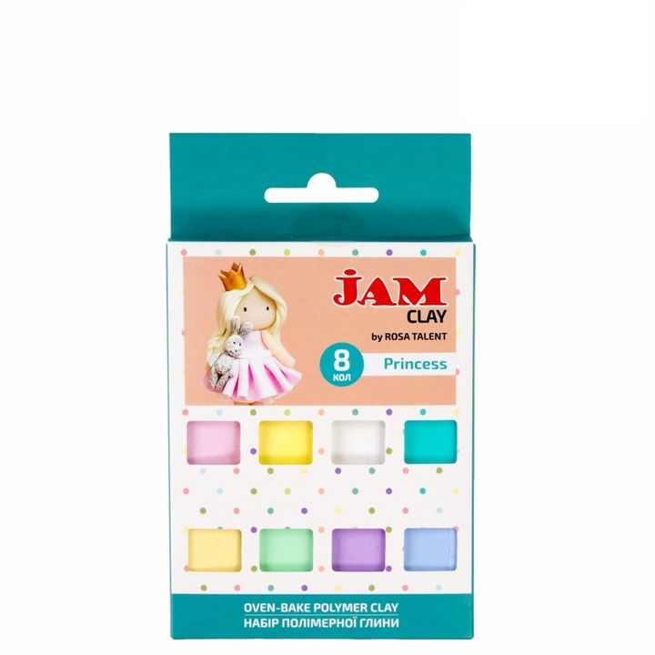 Masa polimerowa Rosa Talent - zestaw Princess 8 x 20 g | Artmie