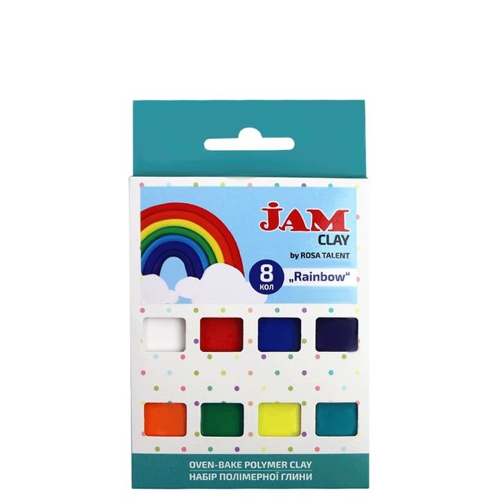 Masa polimerowa Rosa Talent - zestaw Rainbow 8 x 20 g | Artmie