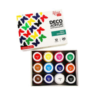 Matowa farba akrylowa do dekoracji, 12x20ml ROSA TALENT — zdjęcie 2