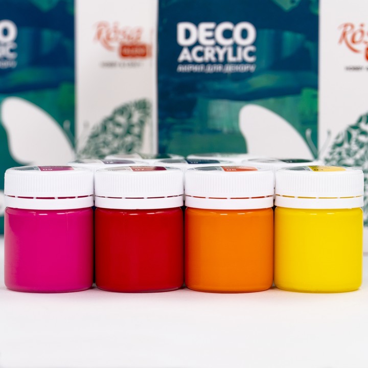 Matowa farba akrylowa do dekoracji, 9x20ml ROSA TALENT — zdjęcie 4