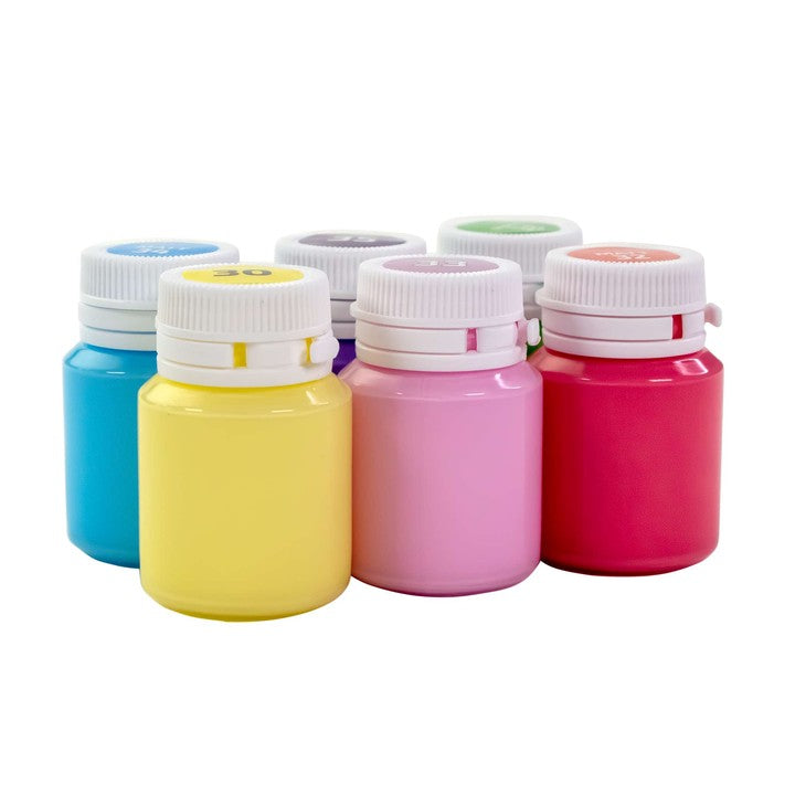 Matowa farba akrylowa do dekoracji, kolory pastelowe, 6x20ml ROSA TALENT — zdjęcie 4