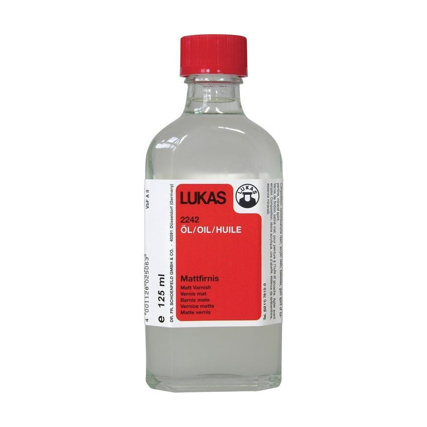 Matowy werniks końcowy do farb olejnych LUKAS – 125 ml