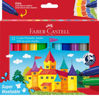 Mazaki flamastry Jumbo Faber-Castell / 12 kolorów | Artmie