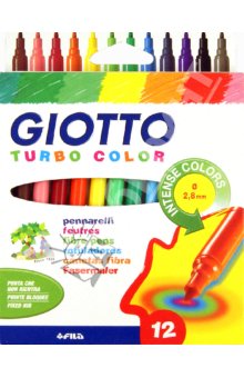 Mazaki Turbo Color Giotto / 12 kolorów | Artmie