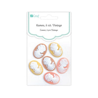Medaliony Kamea Vintage / 6 szt | Artmie