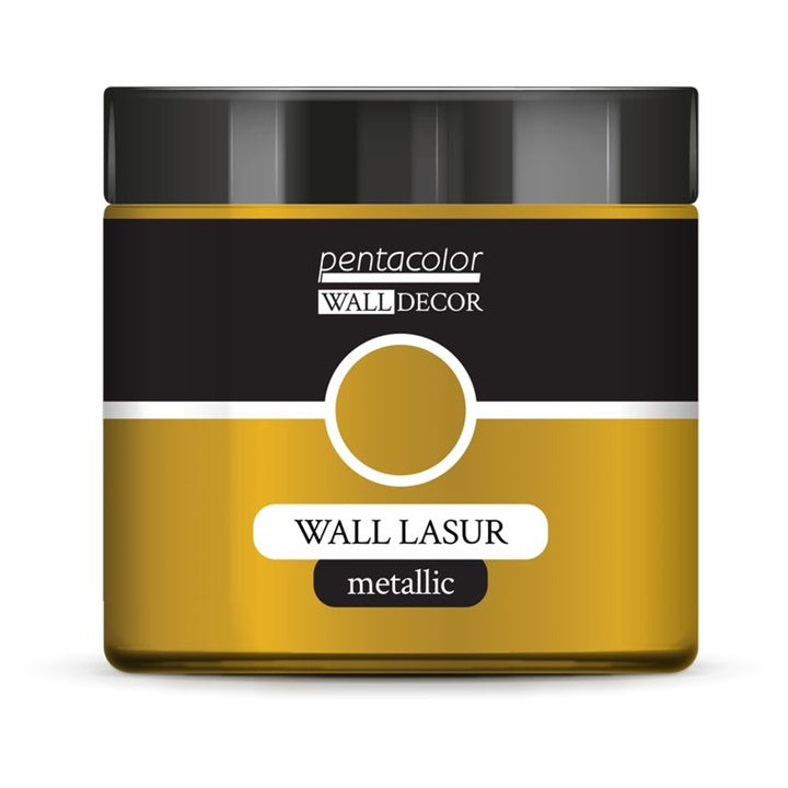 Metaliczna lazura na ścianę Wall Decor 500 ml – Złota