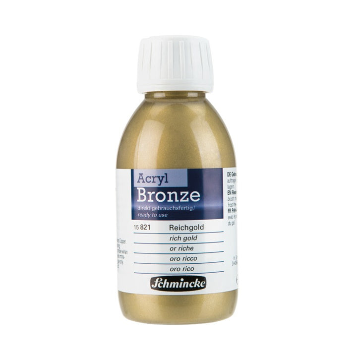 Metaliczny brąz Acryl-Bronze Schmincke 150 ml – 821 Intensywnie złota