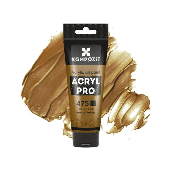 Metaliczna farba akrylowa ACRYL PRO ART Kompozit 75 ml | różne odcienie | Artmie