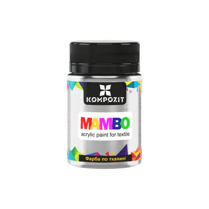 Metaliczna farba do tekstyliów i skóry MAMBO 50 ml | różne odcienie | Artmie